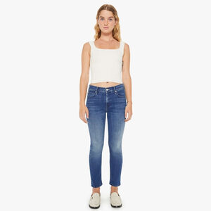 MOTHER Blue Ankle & Cropped Jeans